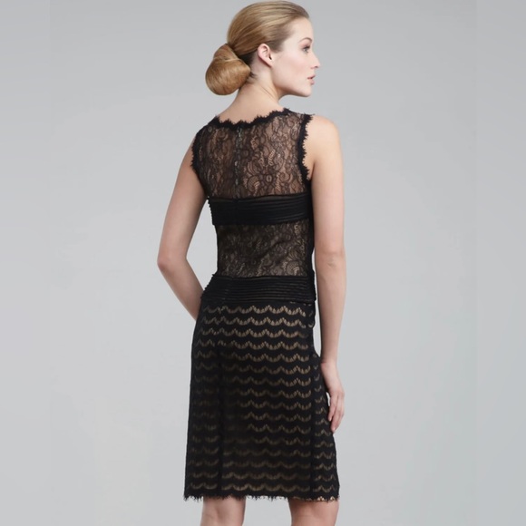 Tadashi Shoji size 6 black lace dress - Picture 6 of 15